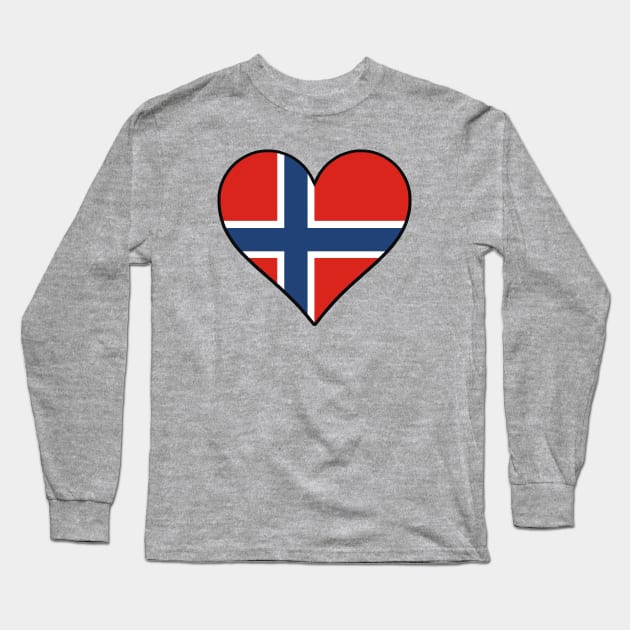 I Love Norway Long Sleeve T-Shirt by dustbrain